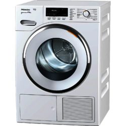 Miele TMR840WP 9kg Heat Pump Condenser Tumble Dryer in White with White Door